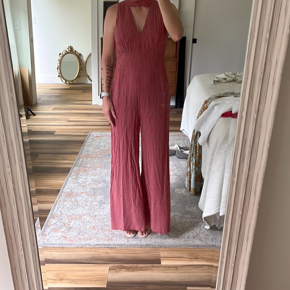 Anthropologie x Maeve Red Patterned Romper Size 6 EUC‎ - Picture 4 of 9